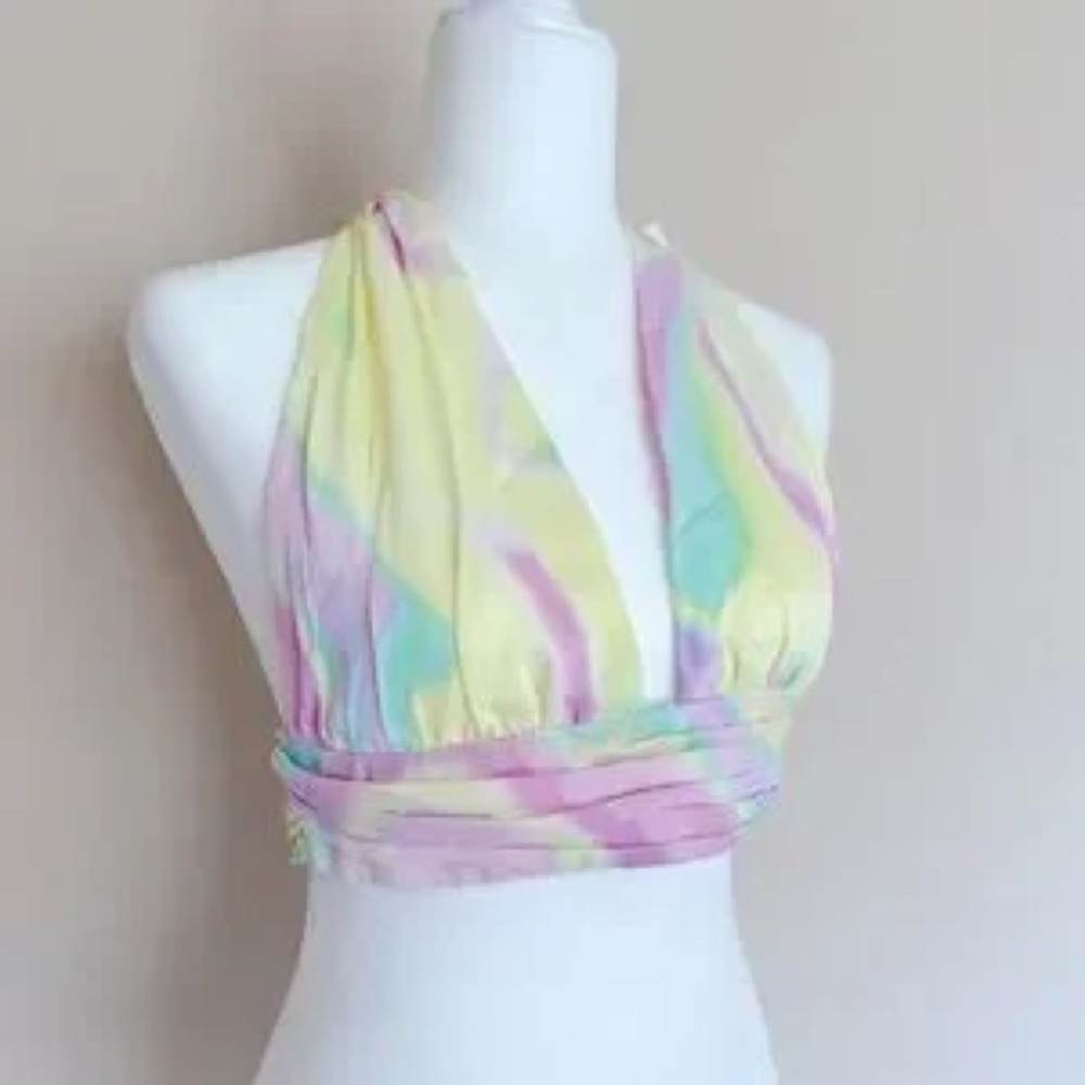 Zara Pastel Halter Top